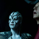 Jaylah, played by Sofia Boutella and Scotty, played by Simon Pegg, in Star Trek Beyond. (Image: Paramount Pictures)